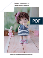 Thank You For Purchasing My Crochet Pattern Doll Kira : I Wish You Smooth Loops and Enjoy Crocheting
