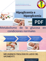 Hipoglicemia e Hiperglicemia: Universidad Andina "Néstor Cáceres Velásquez"