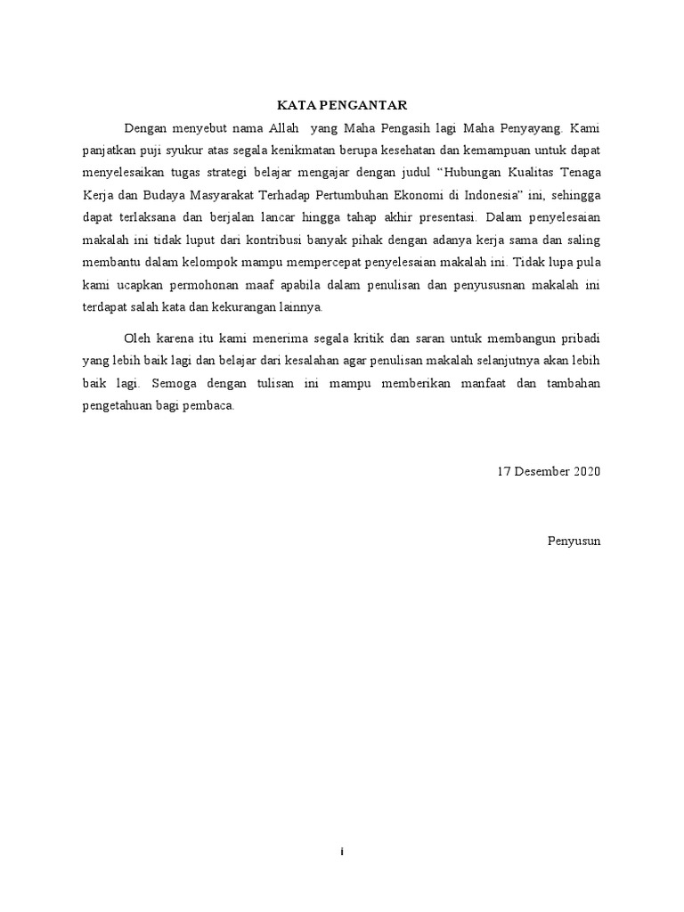 Makalah Tenaga Kerja | PDF