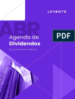 Agenda De: Dividendos