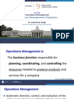Lecture 02 Operations Mangement Objectives