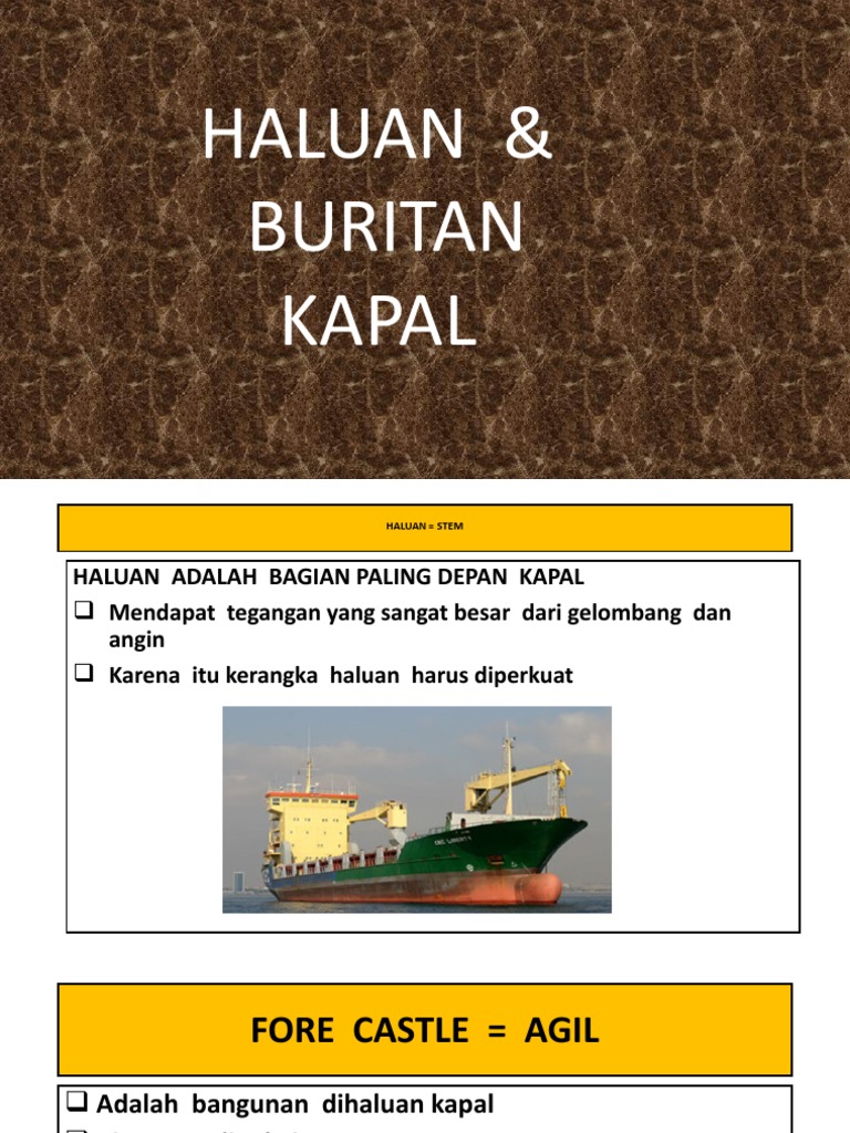Haluan & Buritan Kapal | PDF