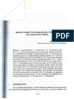 Bases Constitucionales Del Principio de Legalidad Penal