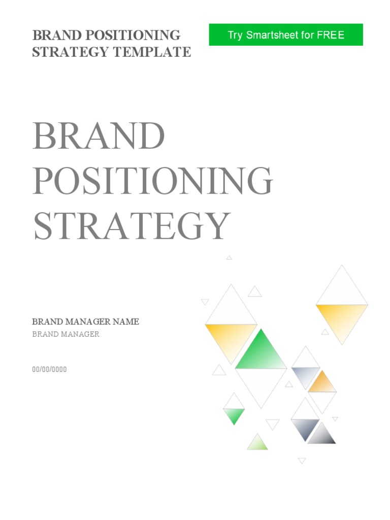 Brand Positioning Strategy Template | PDF | Business