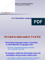 LC-2 Assembly Language: Introduction To Computing Systems