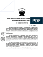 Resolucion Directoral #029-2006-MTC 16