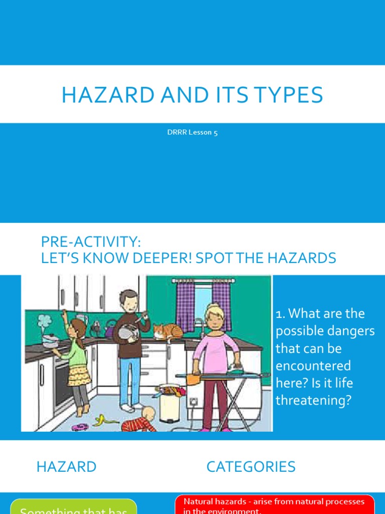 Q3 DRRR L5Hazard and Its Types PDF Hazards Toxicity