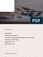 Pre and Post Operative Care: To: DR - Biniyam.G By: Biniam.M