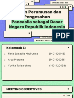 Proses Perumusan Dan Pengesahan Pancasila Sebagai Dasar Negara