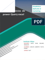 Tema: Ejercicios de Power Query Excel: Estadística Aplicada Al Marketing Marketing