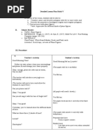 Sample Detailed Lesson Plan