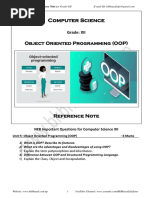 Computer Science: Object Oriented Programming (OOP)