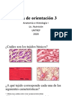 Guía de Orientación 3: Anatomía e Histología I Lic. Nutrición Untref 2020