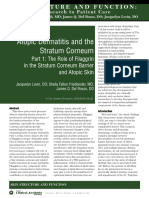 Part 1: The Role of Filaggrin in The Stratum Corneum Barrier and Atopic Skin