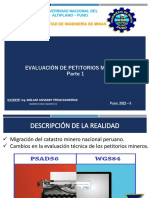 Evaluación de Petitorios Mineros Parte 1: Facultad de Ingeniería de Minas