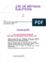 Validação de Métodos Analíticos