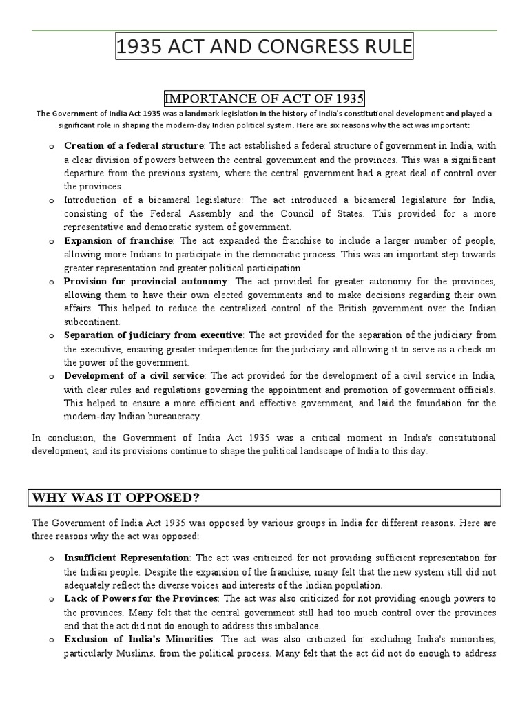 1935 Act and Congress Rule PDF Social Exclusion Discrimination