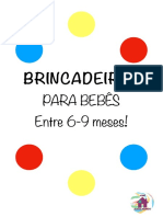 Brincadeiras para Bebê (6-9m)