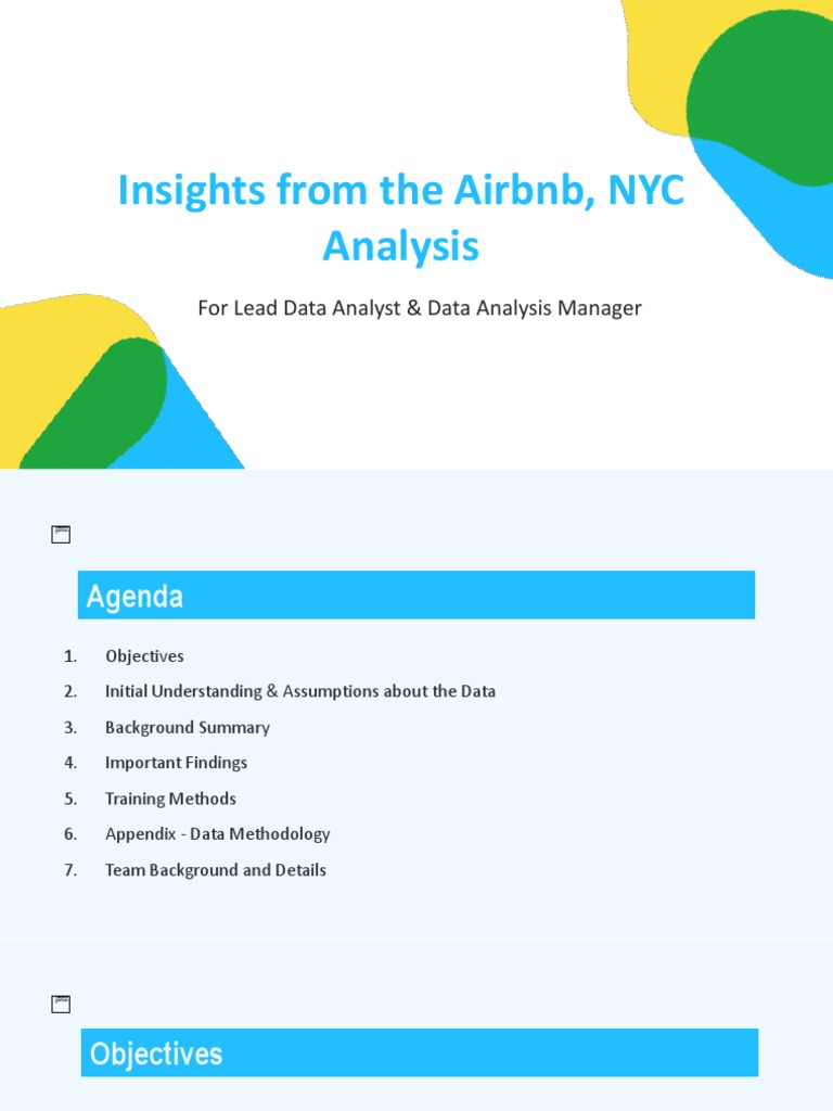 Insights From The Airbnb, NYC Analysis For Lead Data Analyst & Data Analysis Manager Download