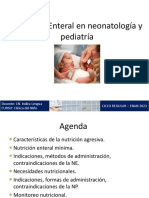 Nutrición Enteral en Neonatología y Pediatría