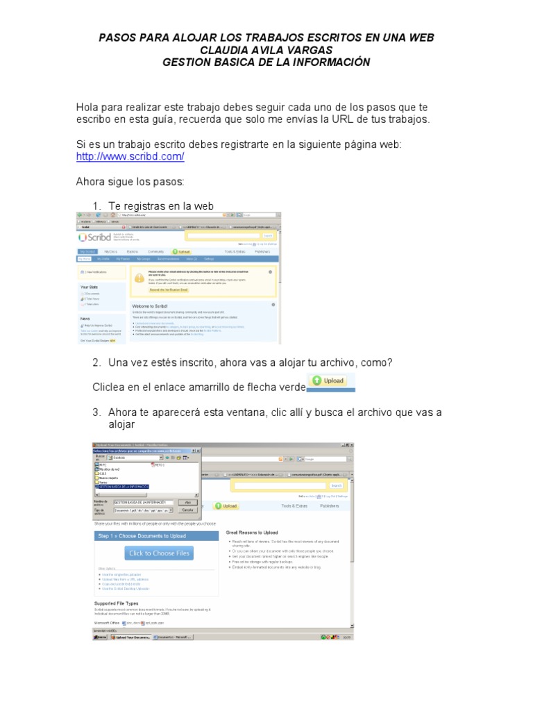 Cómo registrarse en Scribd | PDF | Crecimiento personal y profesional