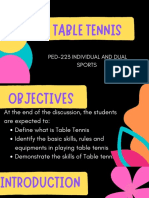 Table Tennis Skills and Benefits