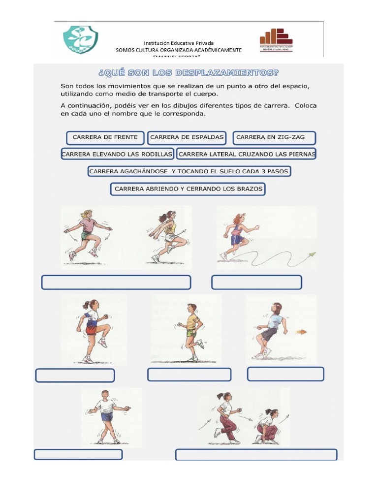 Desplazamiento En Educacion Fisica PDF