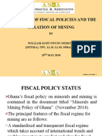 Fiscal Status and Taxation of Mining