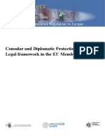 Consular and Diplomatic Protection Legal Framework in The EU Member States
