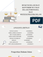 Hukum Islam Dan Kontribusi Umat Islam Indonesia DAN Sistem Politik Islam