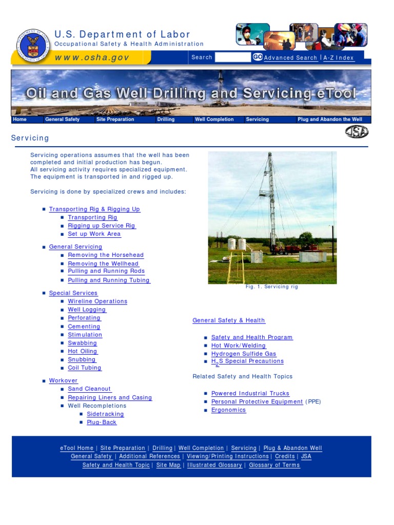 Oil and Gas Servicing Task | PDF | Drilling Rig | Personal Protective ...