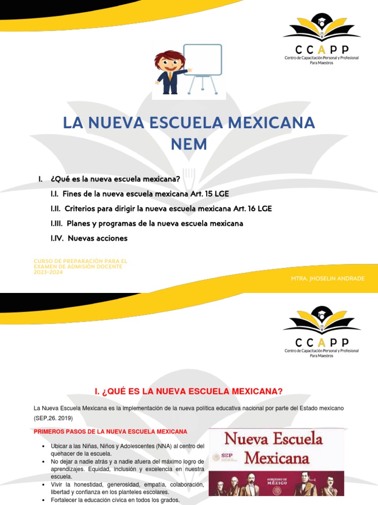 Resumen Nueva Escuela Mexicana | PDF | Maestros | Educación de la ...