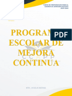 Programa Escolar de Mejora Continua