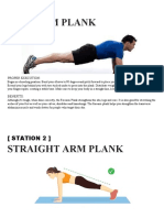 Forearm Plank: (Station 1)