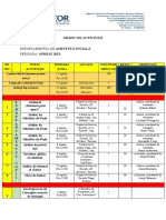 Grafic de Activități - APRILIE