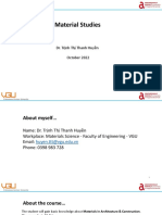 Materials Studies: Understanding Construction Failures