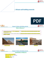 Chapter 5: Silicate Wall-Building Materials