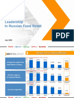 Leadership in Russian Food Retail: July 2008