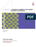 Influence of Atmospheric Stability On The Spatial Structure of Turbulence