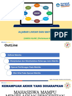 Pert 2 Aljabar Linear Matriks