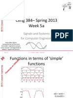 Ceng 384 - Spring 2013 Week 5a: Signals and Systems For Computer Engineers
