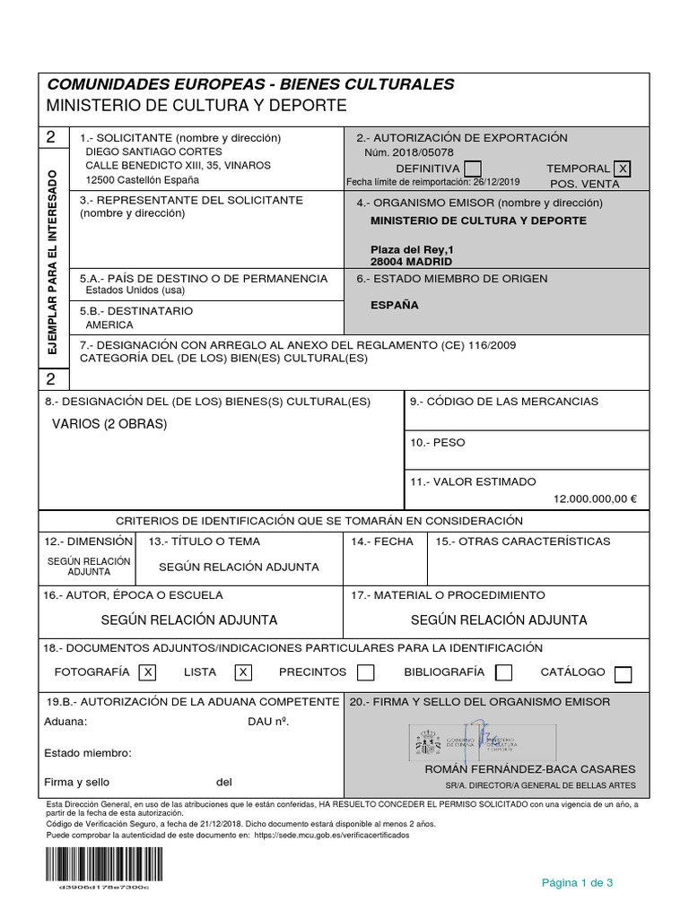Export Authorisation | PDF