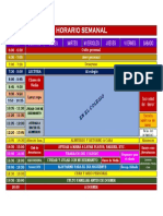 Horario Semanal Dayana