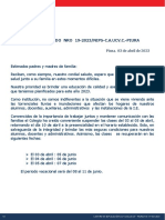 Comunicado N.° 019-2023nips-Ucv.c.-Piura - Retorno Escolar