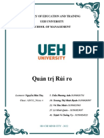 Quản trị Rủi ro: Ministry Of Education And Training Ueh University School Of Management