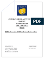 Amity Law School, Amity University Lucknow SESSION-2021-2024 NTCC Assignment (Report)