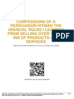 Confessions of A Persuasion Hitman The Unusual Rules I Learned From Selling Over 100 000 000 of Products and Services