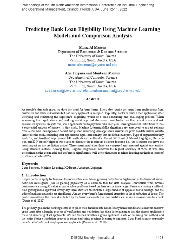 Loan Prediction 10 | PDF | Receiver Operating Characteristic | Machine