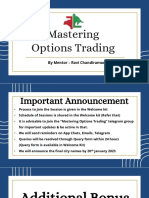 Mastering Options Trading: by Mentor - Ravi Chandiramani