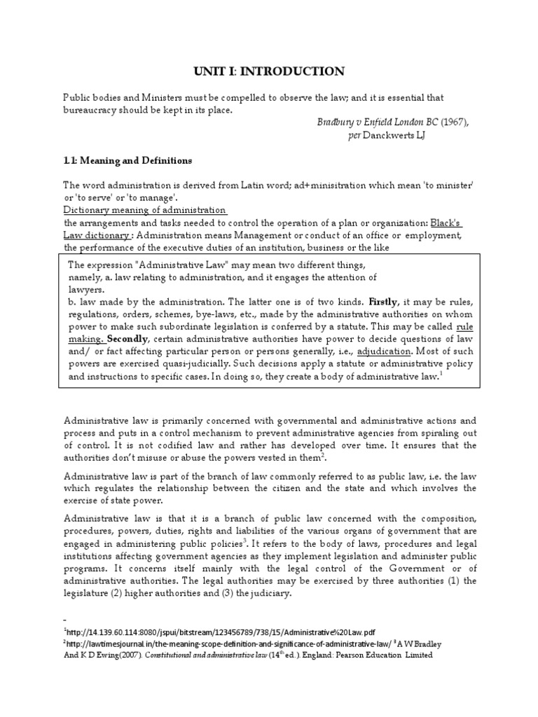 Administrative Law | PDF | Administrative Law | Rule Of Law